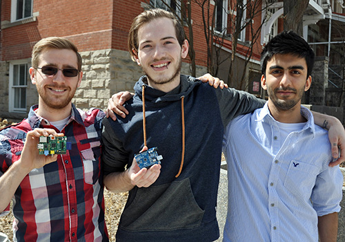 Justin Gruber, Nic Durish and Aftab Ahmad.