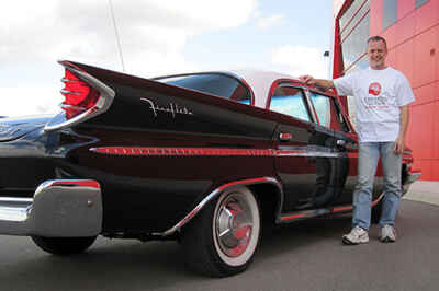 Prof Lectures About Rare Classic Car for United Way Fundraiser