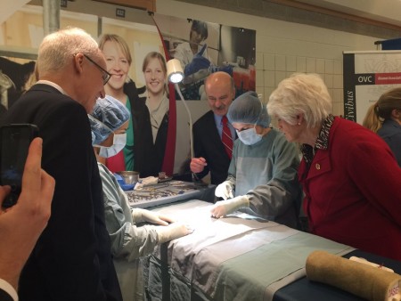Prez Vaccarino, Ministers Liz Sandals and Reza Moridi