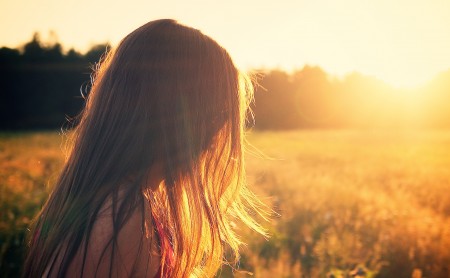 girl in sunlight