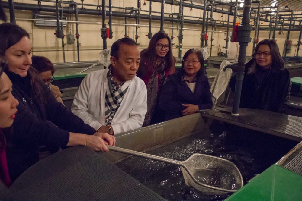 Philippines delegation at Aquaculture Centre