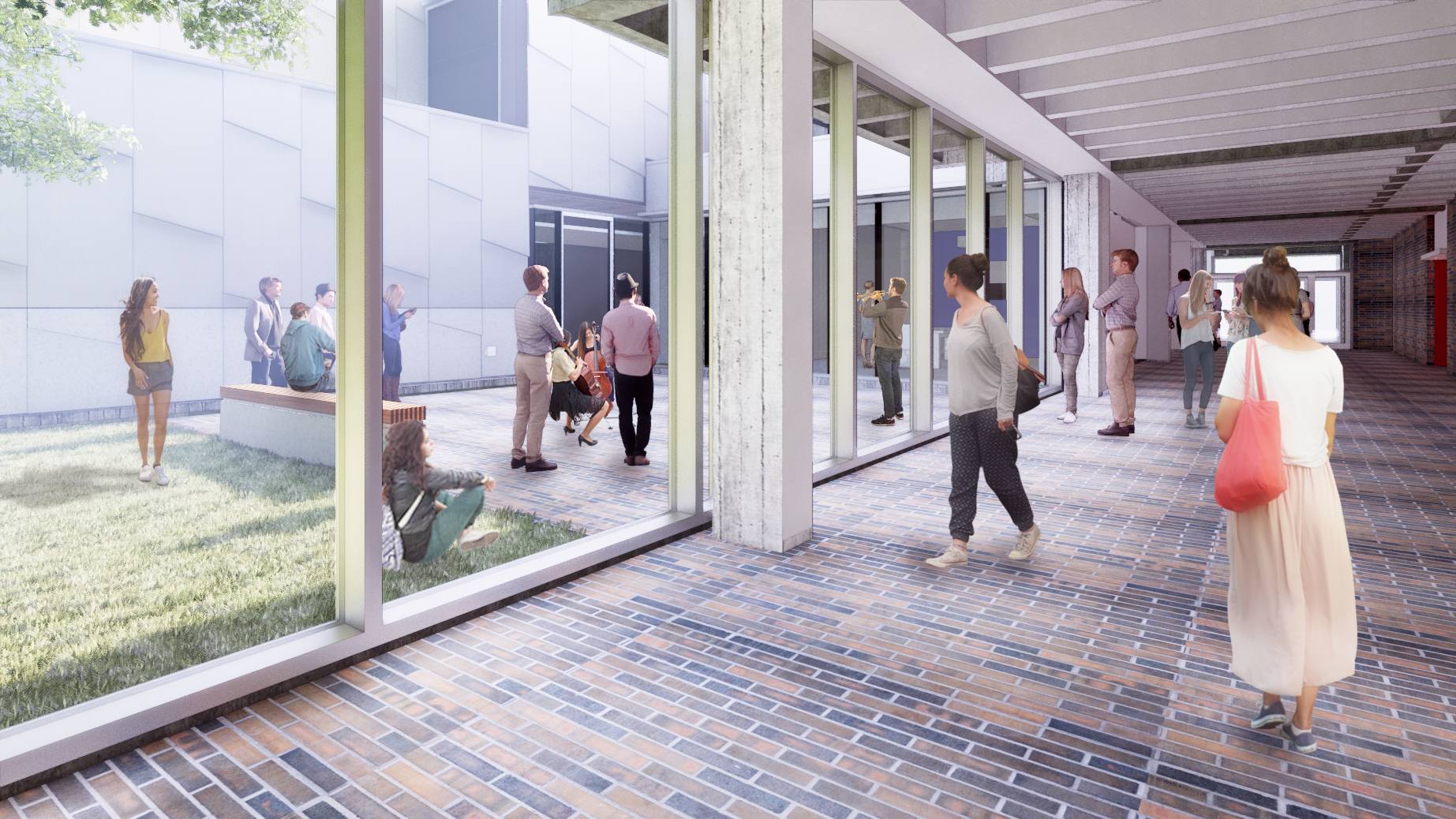 Artist rendering of renovations to MacKinnon Building