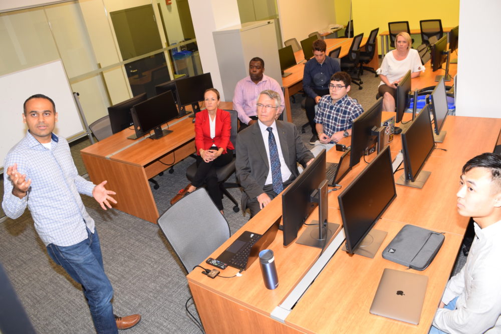Group of people in a classroom