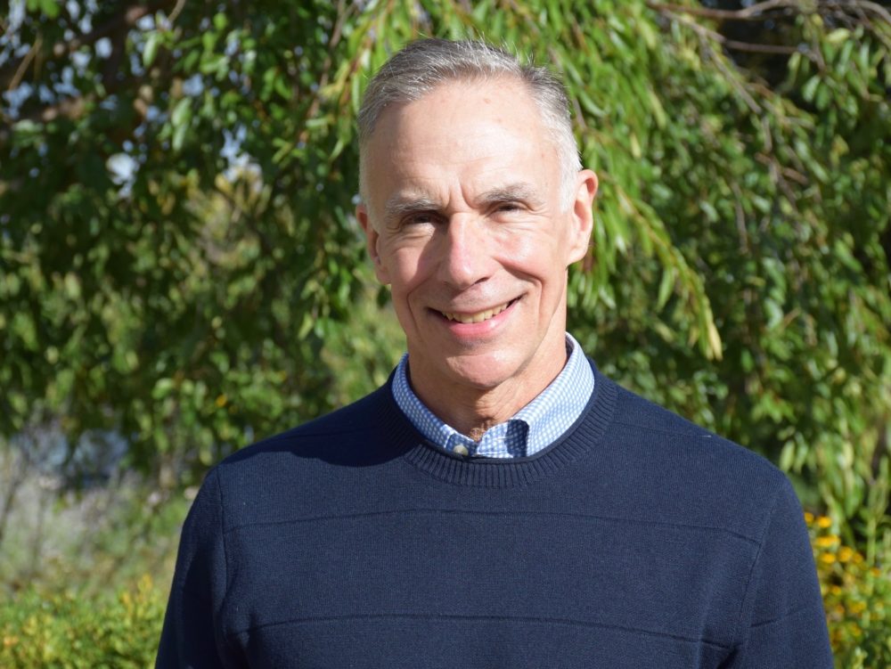 Man standing in garden