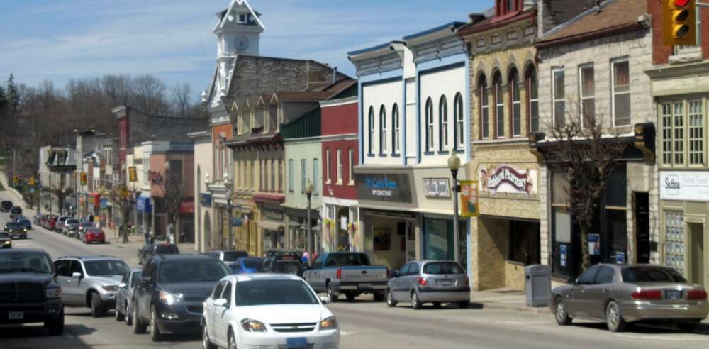 The main street of St. Mary's, Ont. is shown