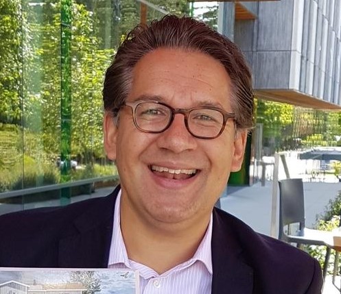 Dr. David MacDonald on a patio