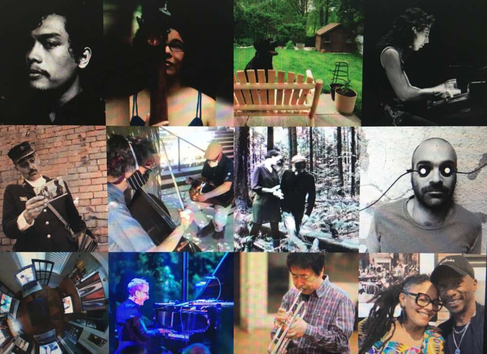 Collage of a number of improv artists