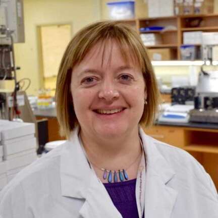 Dr. Emma Allen-Vercoe in their lab