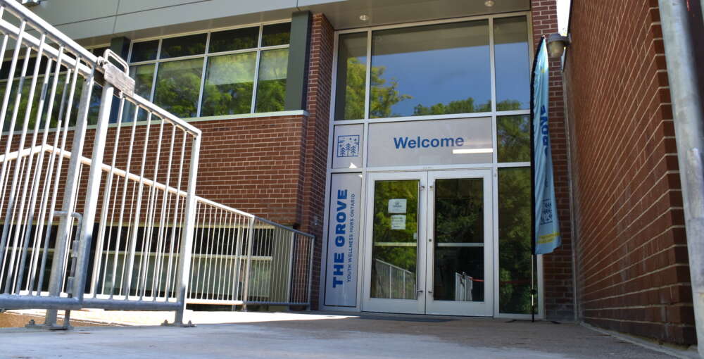 The front door of the The Grove Hub - University of Guelph