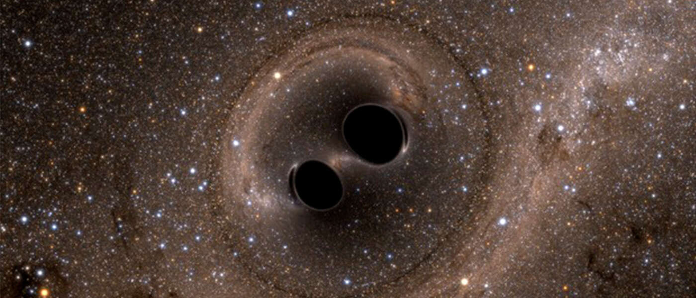 An artist's rendering ofblack hole collisions