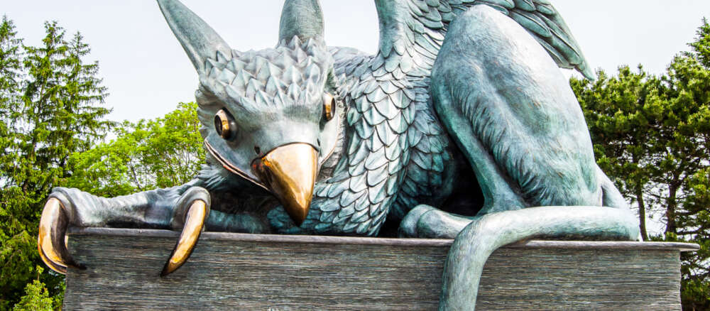 Gryphon statue