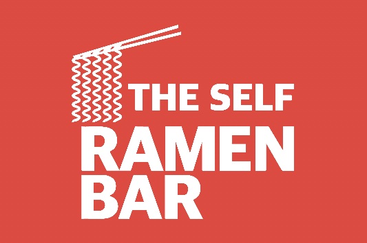 The self ramen bar logo, which has a set of chopsticks holding ramen noodles.